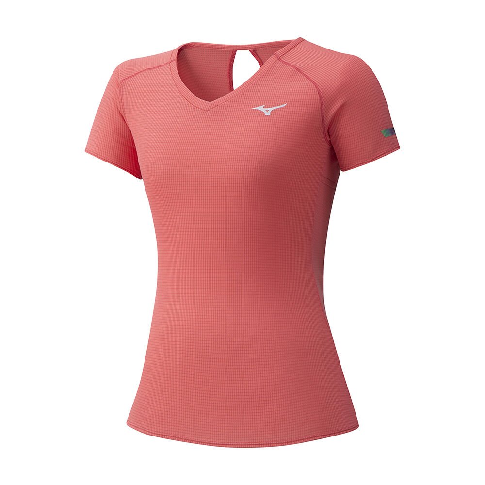 Womens Mizuno DryAeroflow Running T-Shirts Coral Philippines (ASNQGC874)